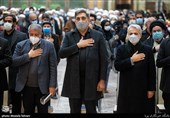حضور محمدباقر نوبخت،پیروز  حناچی و محسن هاشمی رفسنجانی درپنجمین سالگرد بزرگداشت ارتحال آیت الله هاشمی رفسنجانی 
