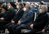حضورحجت الاسلام سید حسن خمینی، محمدباقر نوبخت،اسحاق جهانگیری و محسن هاشمی رفسنجانی درپنجمین سالگرد بزرگداشت ارتحال آیت الله هاشمی رفسنجانی 