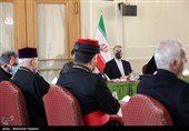 حسین امیرعبدالهیان وزیر امور خارجه در دیدار با  نمایندگان اقلیت های دینی