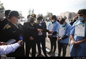 حضور سردار حسین رحیمی رئیس پلیس تهران در پنجاه و دومین طرح رعد پلیس پیشگیری 