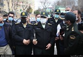 حضور سردار حسین رحیمی رئیس پلیس تهران در پنجاه و دومین طرح رعد پلیس پیشگیری 
