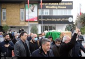 مراسم تشییع پیکر محمدرضا یزدانی‌خرم