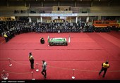 مراسم تشییع پیکر محمدرضا یزدانی‌خرم