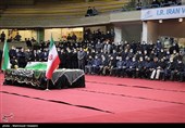 مراسم تشییع پیکر محمدرضا یزدانی‌خرم