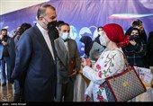 سلام زواوی سفیر دولت فلسطین در جمهوری اسلامی ایران و حسین امیر عبداللهیان وزیر امور خارجه