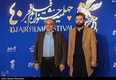  سید یاسر جعفری و داوود بیدل پیش از اکران فیلم سینمایی نمور در آخرین روز چهلمین جشنواره فیلم فجر