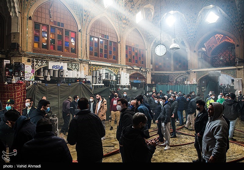 آتش‌سوزی در بازار تهران