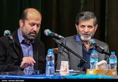 ناصر فیض و حمیدرضا شکارسری در مراسم شب شعر غزل ارادت همزمان با میلاد امام علی علیه السلام