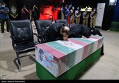 وداع با پیکر شهید مدافع حرم امیرعلی محمدیان