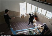 تهیه و آماده سازی  غذا توسط نوجوانان جهادی برای موکب های کمپین جهانی" زینب خواهر عشق" در سالروز رحلت حضرت زینب سلام الله علیها 