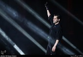 رضابهرام خواننده پاپ در شب پایانی سی و هفتمین جشنواره موسیقی فجر،سالن میلاد نمایشگاه بین‌المللی تهران