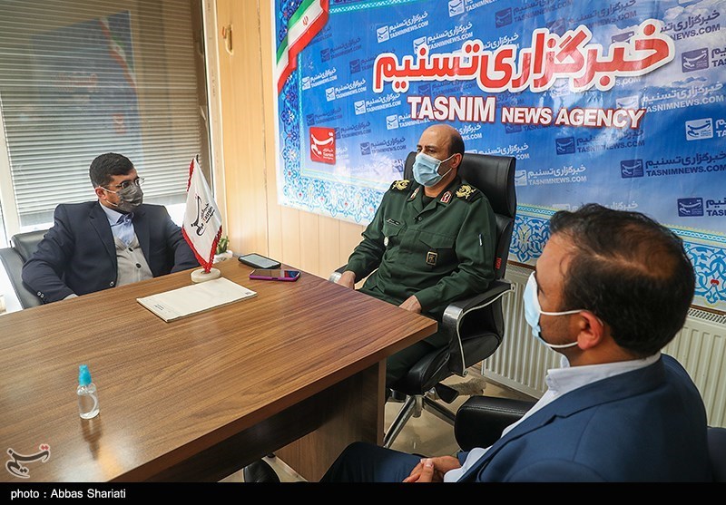 حضور فرمانده سپاه استان البرز در دفتر خبرگزاری تسنیم کرج