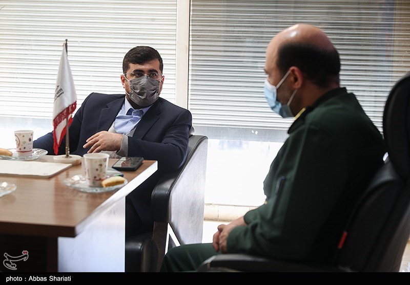 حضور فرمانده سپاه استان البرز در دفتر خبرگزاری تسنیم کرج