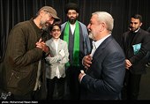 هادی حجازی فر کارگردان فیلم موقعیت مهدی و سردار ابراهیم جباری فرمانده سپاه ولی امر در اکران خصوصی فیلم موقعیت مهدی
