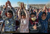 جشن نوروزی کودکان کار در کوره های آجرپزی