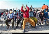 جشن نوروزی کودکان کار در کوره های آجرپزی