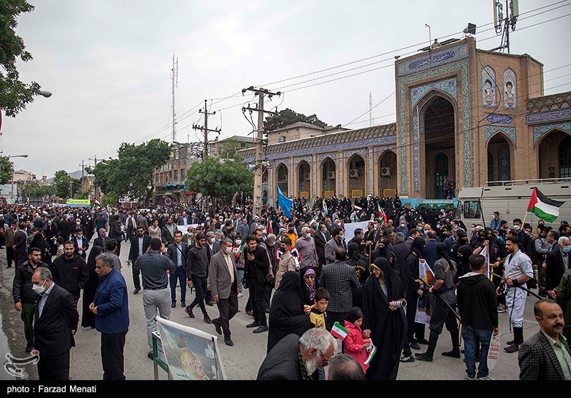 راهپیمایی روز قدس , استانداری کرمانشاه ,