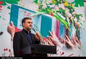 آیین تشییع  پیکر شهید گمنام در مازندارن