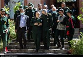  سرلشکر حسین سلامی فرمانده‌کل سپاه پاسداران انقلاب اسلامی در اولین همایش سراسری آماد و پشتیبانی دفاعی در گام دوم انقلاب 
