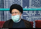  سید ابراهیم رئیسی رئیس‌جمهور در  اجتماع مردمی هسته‌های جهاد و پیشرفت 