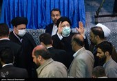  سید ابراهیم رئیسی رئیس‌جمهور در  اجتماع مردمی هسته‌های جهاد و پیشرفت 