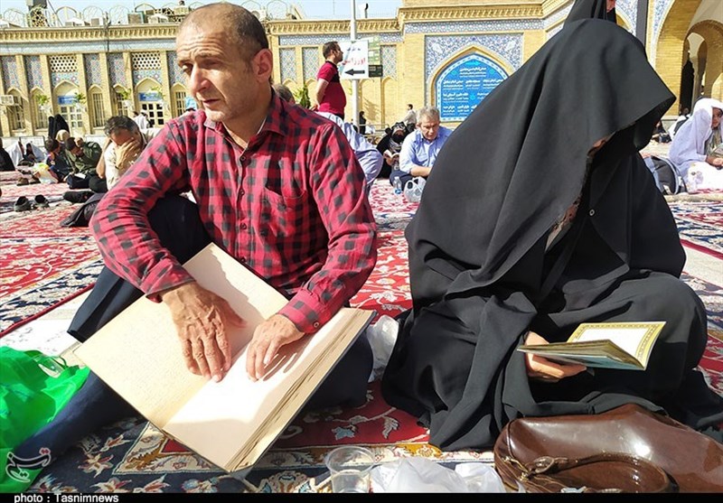 دعای عرفه , غبار روبی حرم حضرت عبدالعظیم حسنی (ع) , عبدالعظیم حسنی , 