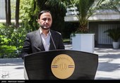 علی بهادری جهرمی سخنگو و دبیر هیئت دولت در حاشیه جلسه هیئت دولت