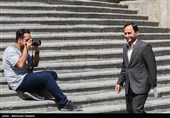 علی بهادری جهرمی سخنگو و دبیر هیئت دولت در حاشیه جلسه هیئت دولت