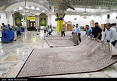 مراسم غبارروبی حرم مطهر حضرت عبدالعظیم حسنی (ع)