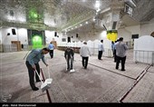 مراسم غبارروبی حرم مطهر حضرت عبدالعظیم حسنی (ع)