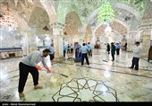 مراسم غبارروبی حرم مطهر حضرت عبدالعظیم حسنی (ع)