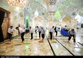 مراسم غبارروبی حرم مطهر حضرت عبدالعظیم حسنی (ع)