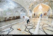 مراسم غبارروبی حرم مطهر حضرت عبدالعظیم حسنی (ع)
