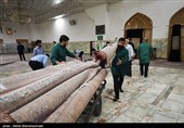 مراسم غبارروبی حرم مطهر حضرت عبدالعظیم حسنی (ع)
