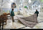 مراسم غبارروبی حرم مطهر حضرت عبدالعظیم حسنی (ع)