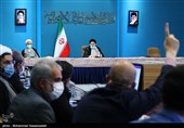 حجت الاسلام سید ابراهیم رئیسی و حجت الاسلام محسنی اژه ای در جلسه شورای عالی انقلاب فرهنگی