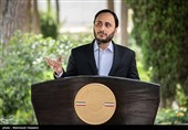 علی بهادری جهرمی سخنگو و دبیر هیئت دولت در حاشیه جلسه هیئت دولت
