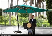 علی بهادری جهرمی سخنگو و دبیر هیئت دولت در حاشیه جلسه هیئت دولت