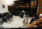دیدار  محسن رضایی  معاون اقتصادی رئیس جمهور با  آیت‌الله نوری همدانی مرجع تقلید شیعیان