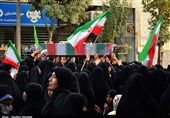 راهپیمایی مردم دامغان در محکومیت اغتشاشگران/ تشییع باشکوه پیکر شهید گمنام + فیلم