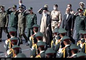 حضور رهبر معظم انقلاب در مراسم دانش‌آموختگی دانشگاه‌های افسری نیروهای مسلح