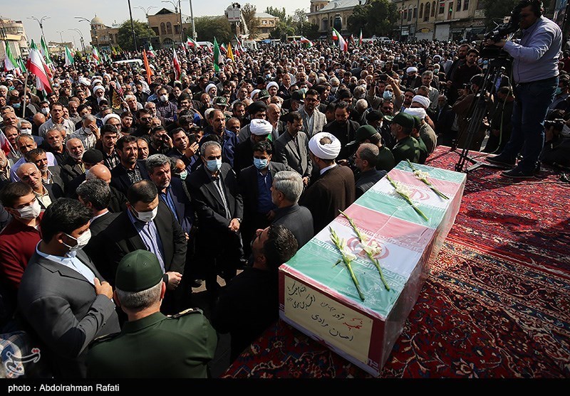تشییع پیکر شهید احسان مرادی