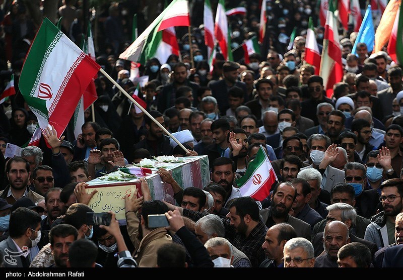 تشییع پیکر شهید احسان مرادی