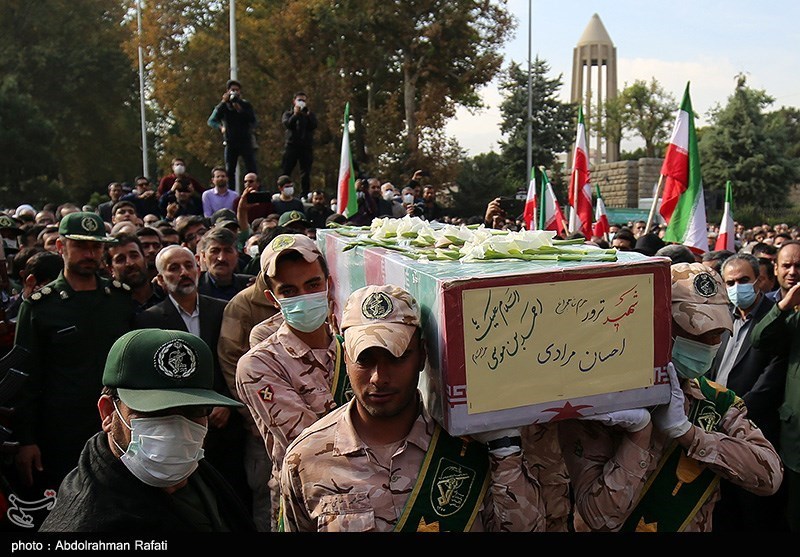 تشییع پیکر شهید احسان مرادی