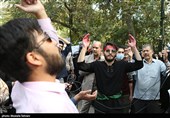 عزاداری دانشجویان تهران در پی حادثه تروریستی حرم شاهچراغ (ع)