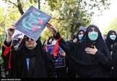 عزاداری دانشجویان تهران در پی حادثه تروریستی حرم شاهچراغ (ع)
