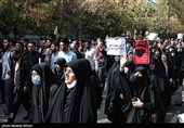 عزاداری دانشجویان تهران در پی حادثه تروریستی حرم شاهچراغ (ع)