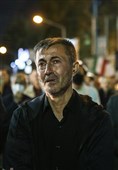 پدر شهید آرمان علی‌وردی در مراسم گرامیداشت