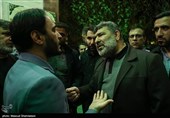 علی بهادری جهرمی سخنگوی دولت و  سعید حدادیان درمراسم گرامیداشت شهید آرمان علی‌وردی