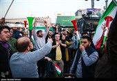 جشن پیروزی تیم ملی درخیابان های تهران